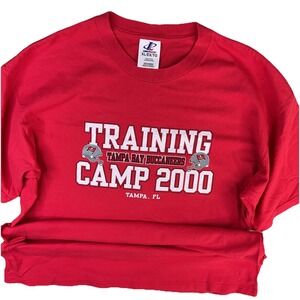 Vintage Tampa Bay Buccaneers T-Shirt Logo Athletic Y2K 2000 Training Camp Sz XL